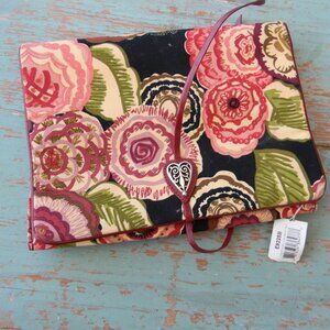 NWT Brighton Jewelry Holder Travel Wrap Case Expandable BLOOM FLORAL